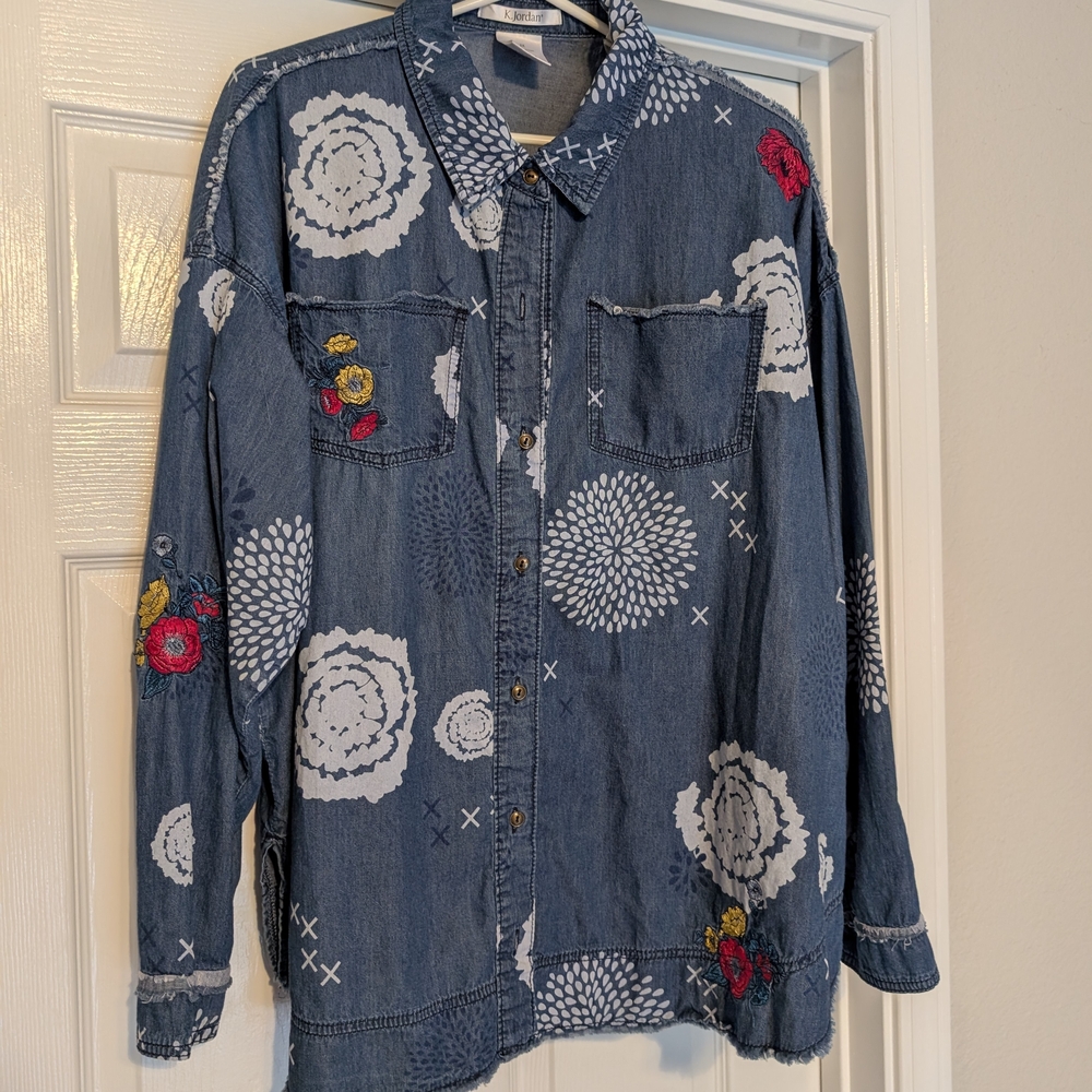 K Jordan Classic Blue Denim Shirt